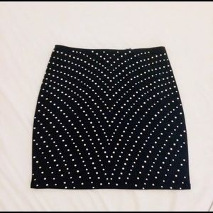 RHINESTONE mini SKIRT Black